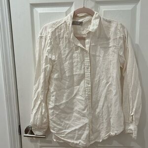 Everlane white linen shirt